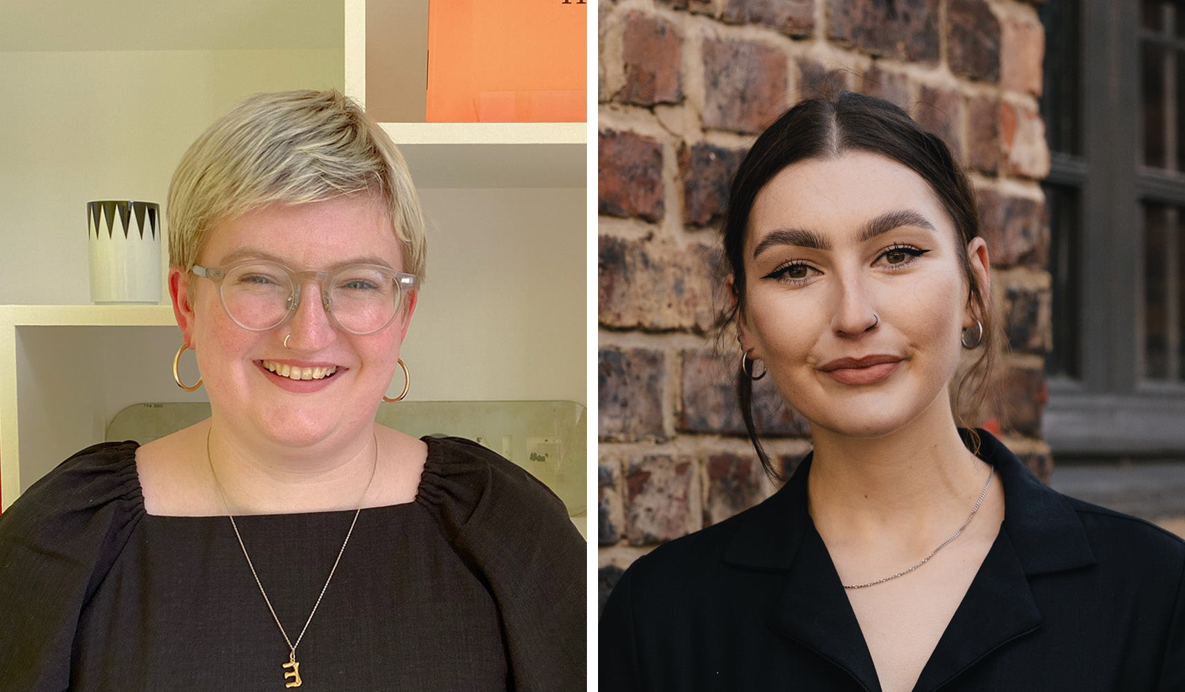Two headshots showing TrendBible's Trend Editors. Eve Gardiner-Black (left) and Danika Morris (right).