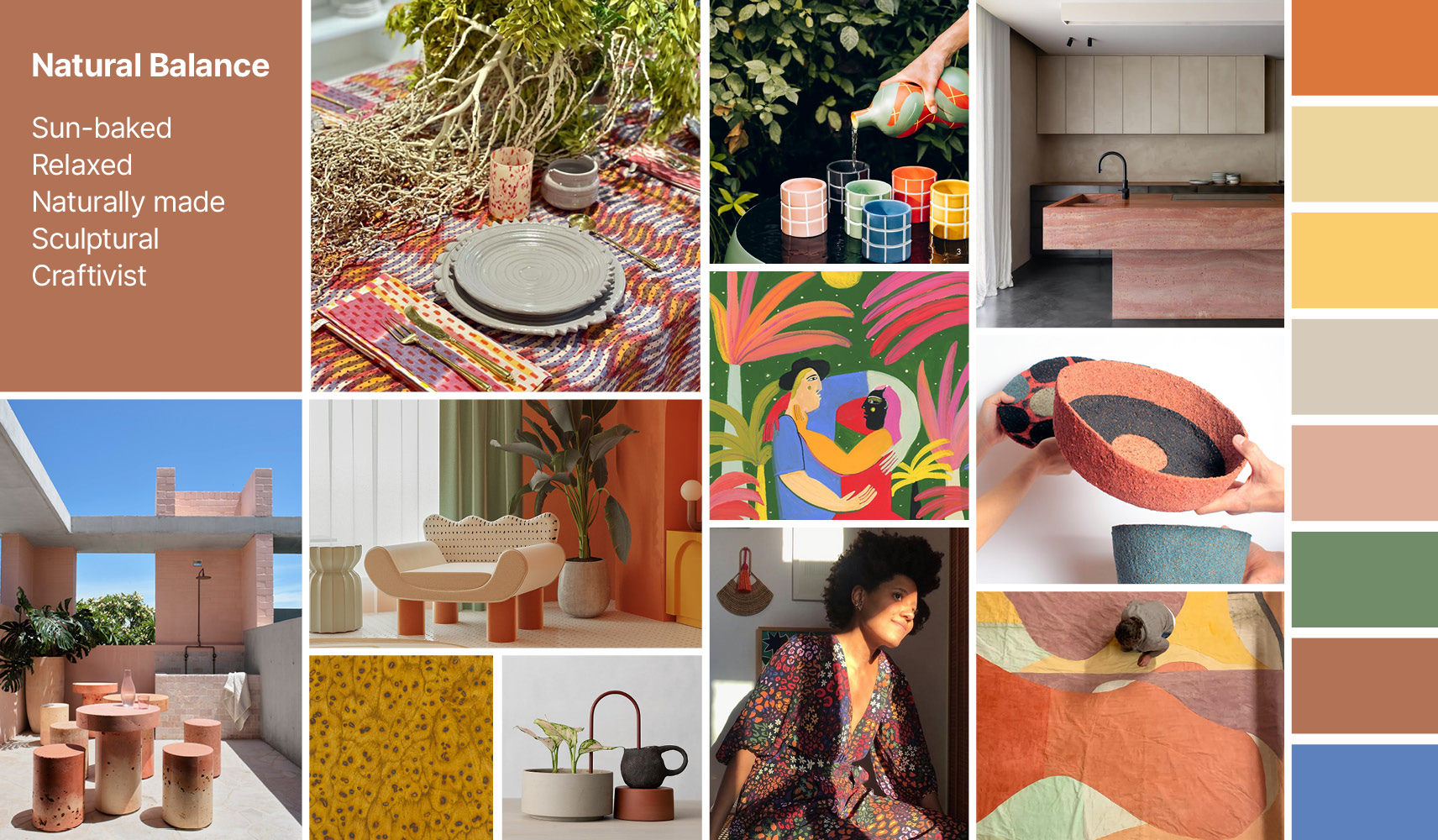 Natural Balance Moodboard and Colour Palette