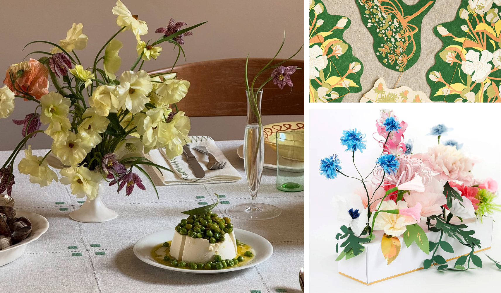 Image detailing Springtime Celebrations 2025 showing tablescaping and decorations inspired by wild flowers.